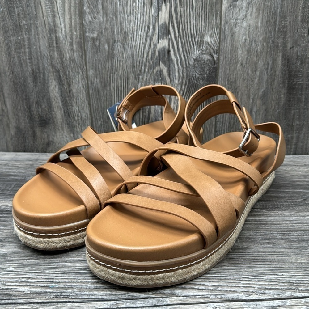 Women's Tanna Platform Sandals - Universal Thread Cognac - Picture 4 of 9